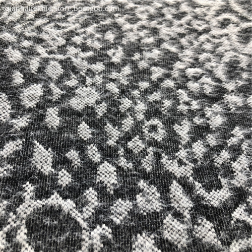 Hacci polyester nylon jacquard knit sweater fabric